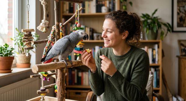 Comment dresser un perroquet pour parler et interagir avec son environnement de manière positive ?